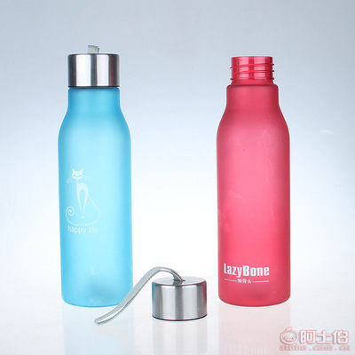 【通用包裝廠家直銷磨砂手提太空杯定制促銷禮品塑料杯透明創(chuàng)意杯子K1020】永康市方巖凌志日用工藝廠 - 產品庫