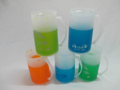 【廠家供應(yīng)塑料PP冰杯 雙層塑料杯 400ML冰杯 果汁廣告啤酒杯】價格,廠家,圖片,杯子,臺州市黃巖浙輝塑料加工廠-